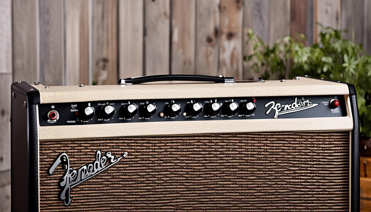 Image of the Fender Deluxe Reverb amplifier, featuring its iconic design and vintage aesthetic for guitar enthusiasts.